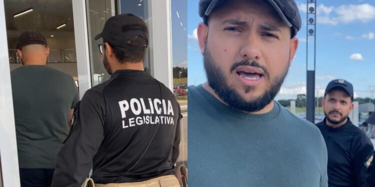 VÍDEO: Influencer político detido na Assembleia Legislativa de Goiás
