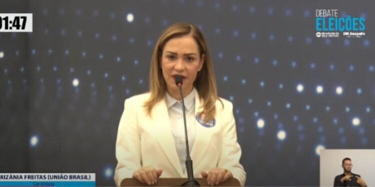 Eerizania Freitas destaca experiência e planos para Anápolis durante debate eleitoral